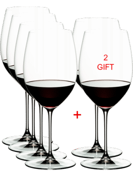 Riedel Veritas Value pack - Cab. Sauv/Merlot - 6 stk. - Betal for 4