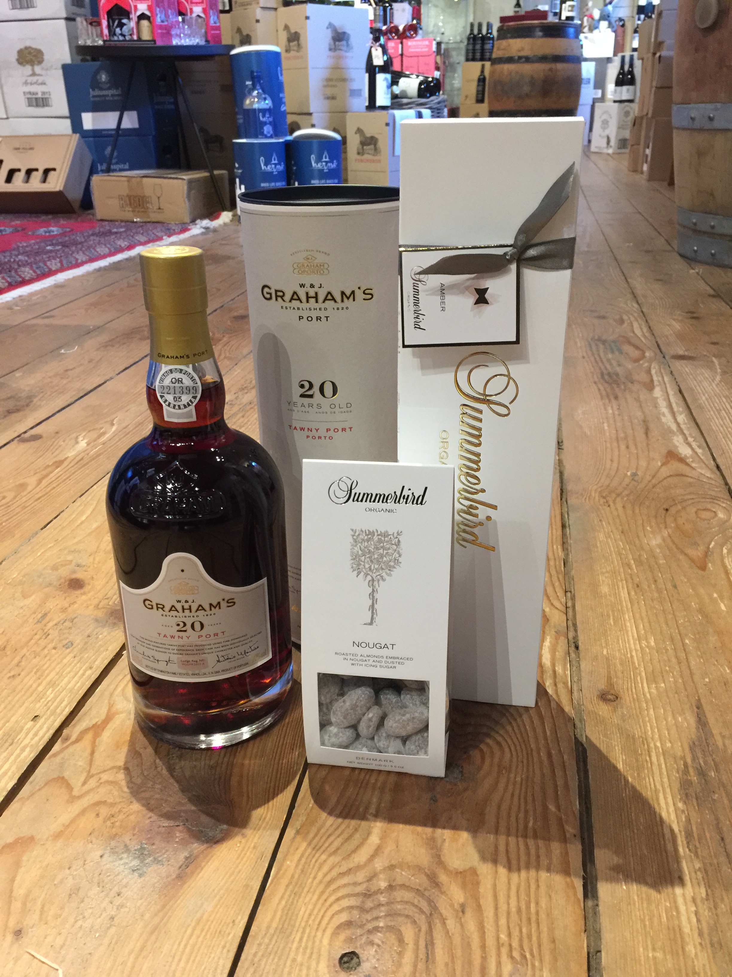 Gave med Grahams The Tawny 20 års portvin og Summerbird