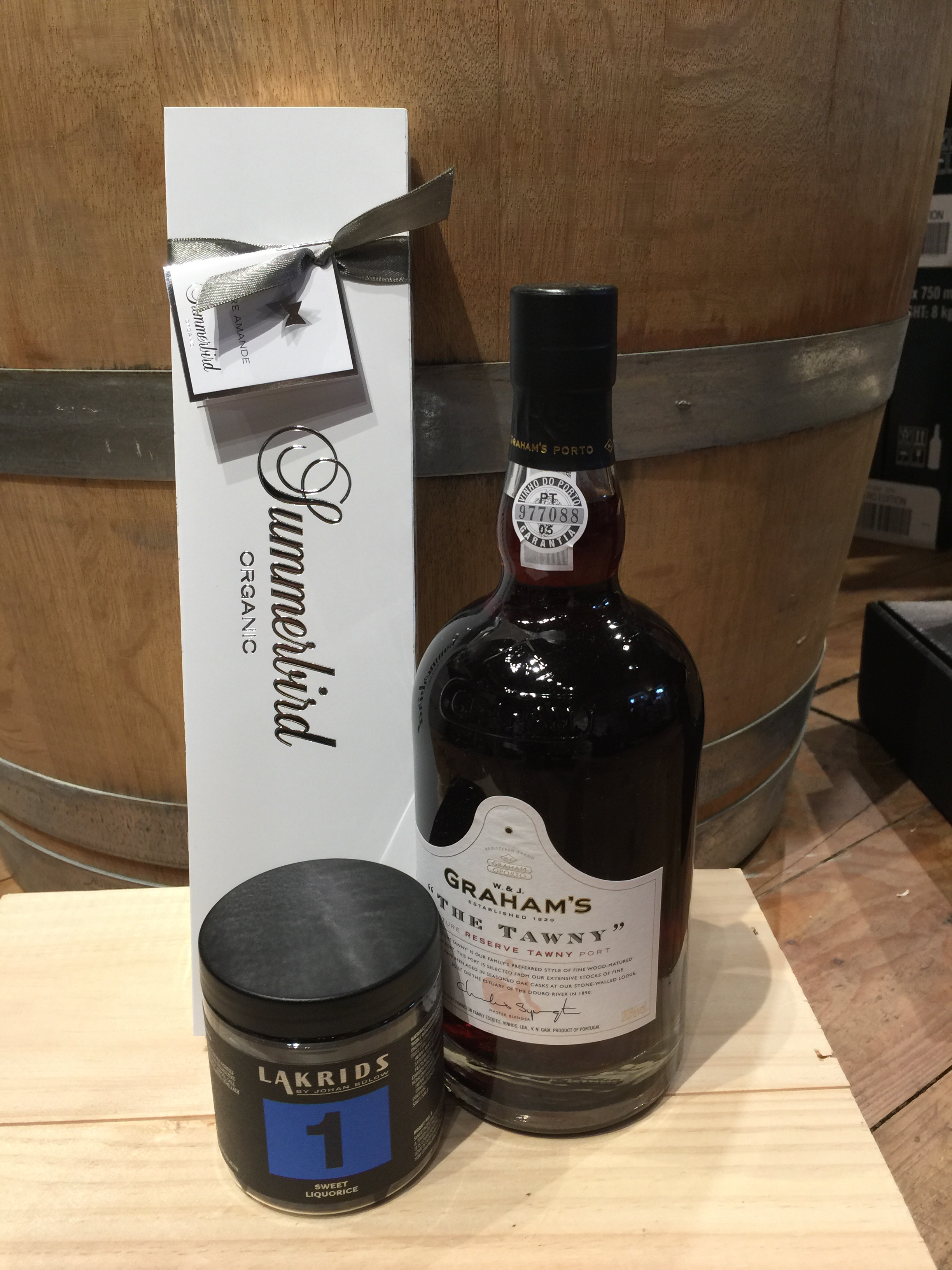 Gave med portvin, chokolade og lakrids