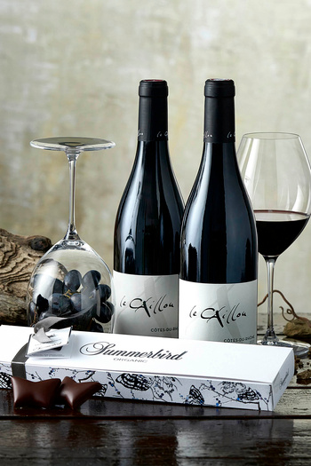 Vingave - Fransk vin og Summerbird chokolade