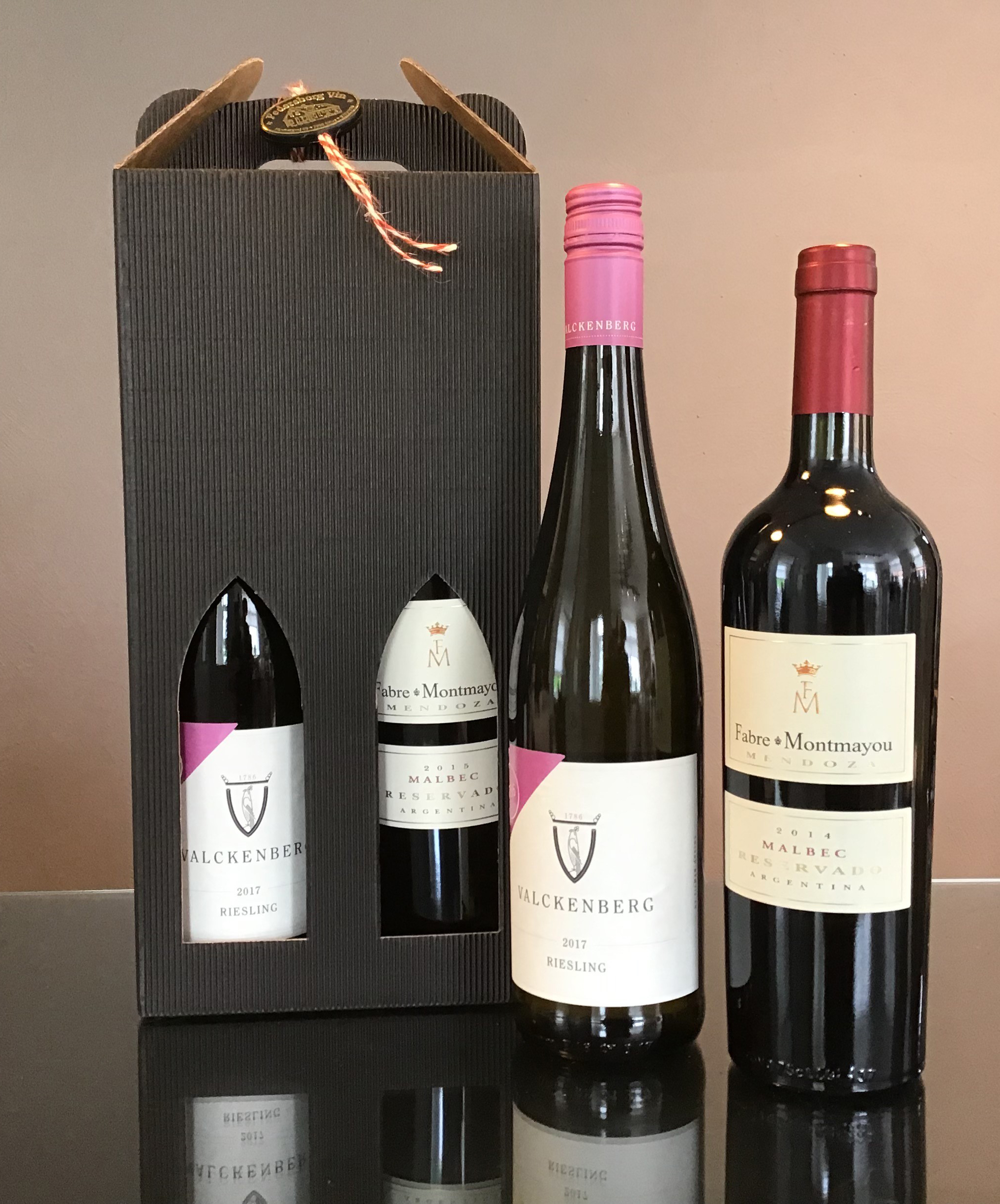 Vingave med Valckenberg Riesling og Fabre Montmayou Malbec