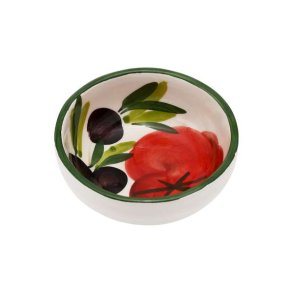 Italiensk fajance Tomat Sk�l �:13cm