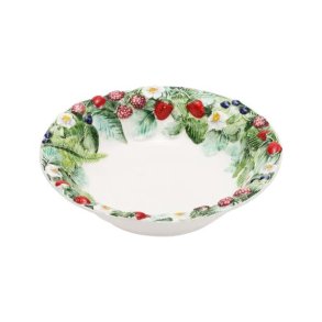 Italiensk fajance Skovbr Skl : 27 cm