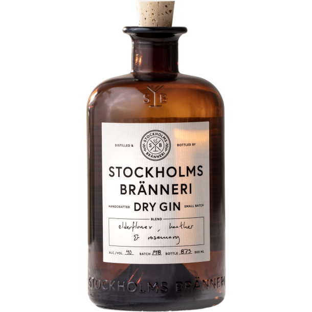 Stockholms Brnneri Dry Gin, 40%, kologisk 