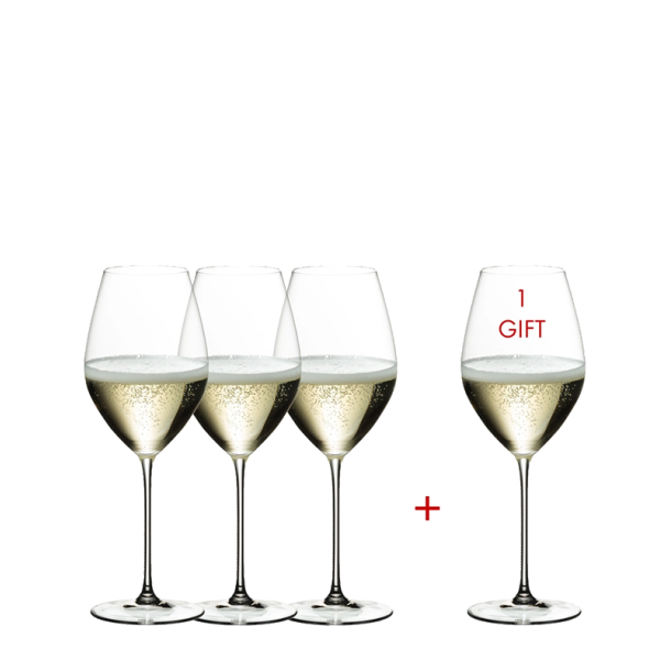 Riedel Veritas Champagne 5449/28 - Value Pack m. 4 glas