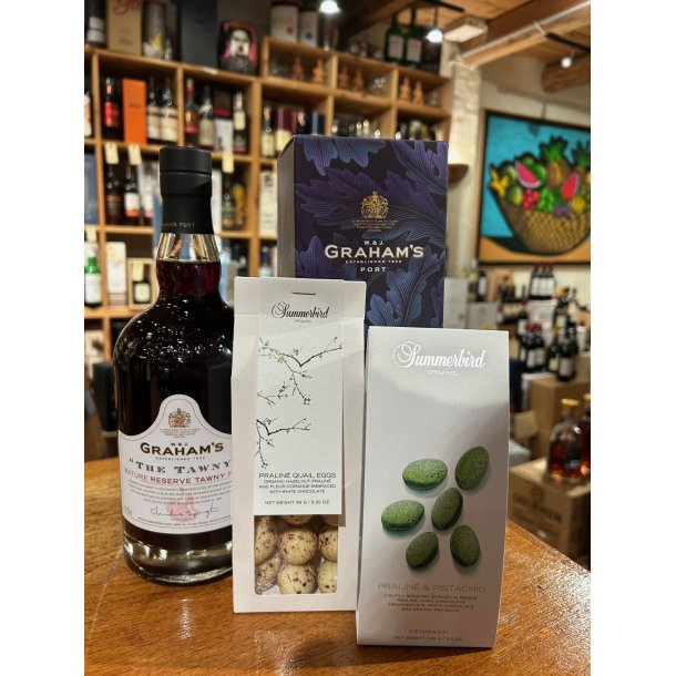 P�skegave med Portvin, Summerbird Quail eggs og Summerbird mandler