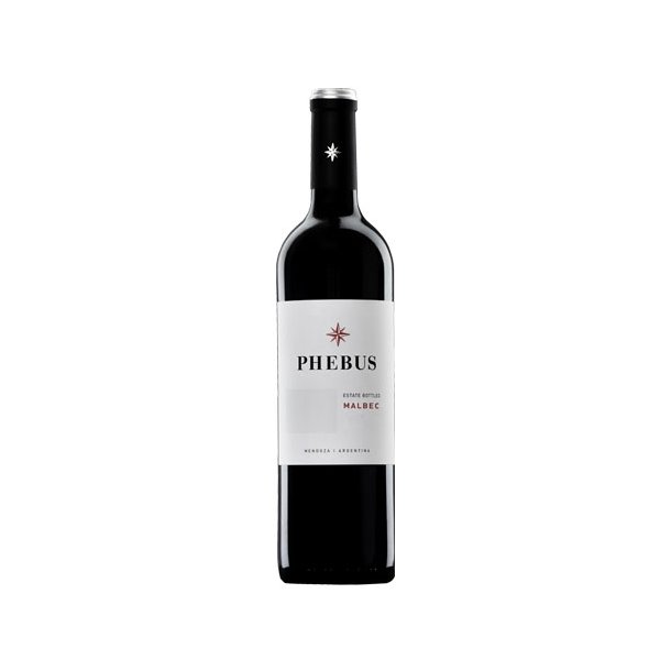 2022 Phebus Malbec med logo etiket (72,00 kr. ex. moms)