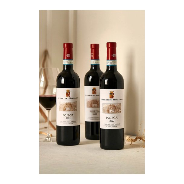 Valpolicella Ripasso, POJEGA, Guerrieri-Rizzardi, IGP - 3 flasker i gave�ske