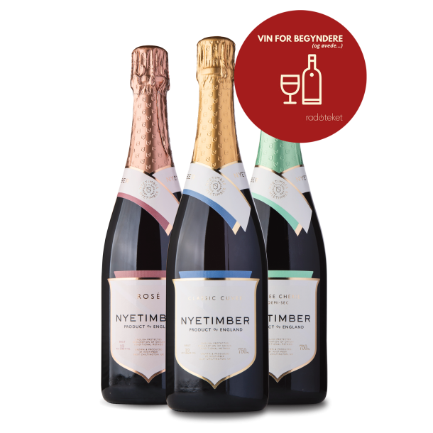  Nyetimber Vin for Begyndere Smagekasse -3 flasker
