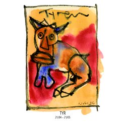 Vin med stjernetegn, Tyr, Illustreret af Martin Nybo 