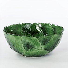 Italiensk fajance Vinblade Skl :26cm