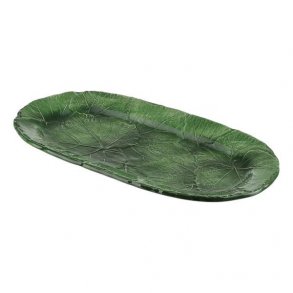 Italiensk fajance Vinblade Fad 20*40cm