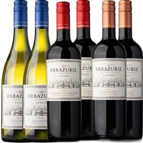 Errazuriz Estate MIX-kasse - 6 flasker (Chardonnay, Cabernet Sauvignon, Carmenere)