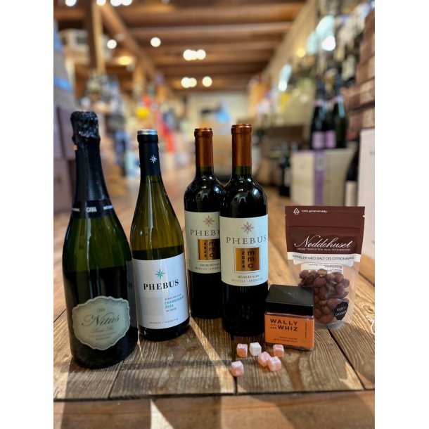 Gaven med Nitus Cava, Hvidvin og Rdvin samt Wally &amp; Whiz