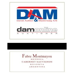 2023 Fabre Montmayou Reserva Cabernet Sauvignon med logoetiket (86,00 kr. ex. moms)