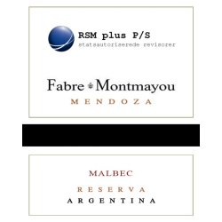 2023 Fabre Montmayou Reserva Malbec med logoetiket (86,00 kr. ex. moms)