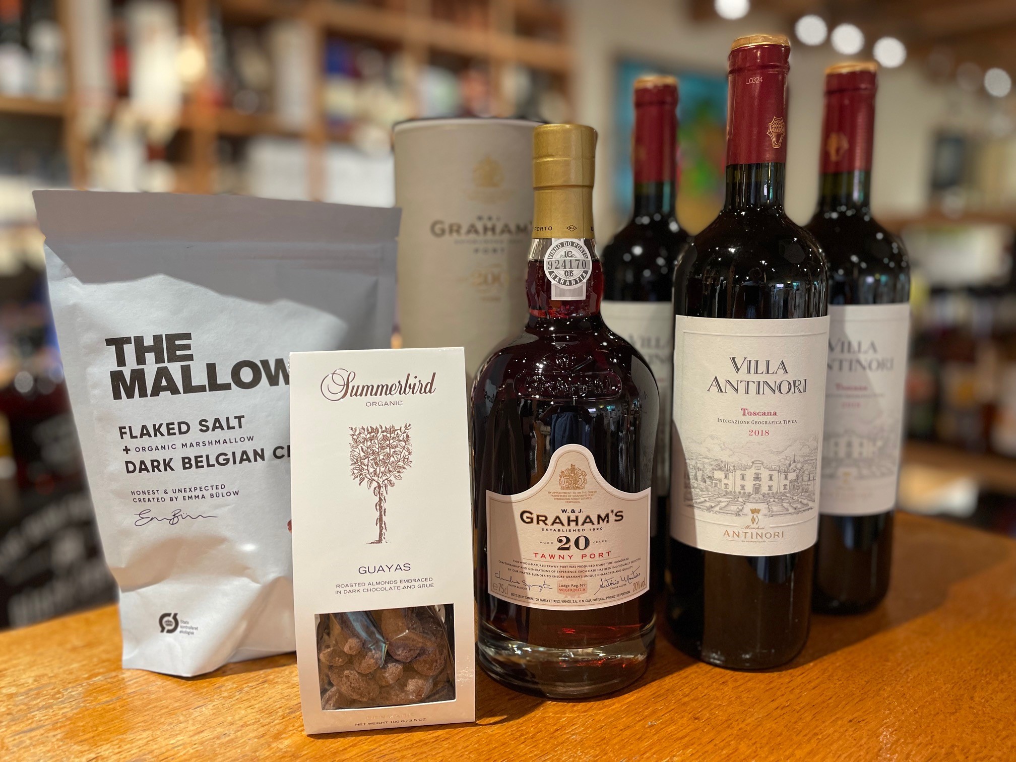Portvinsgaven med rødvin fra Antinori
