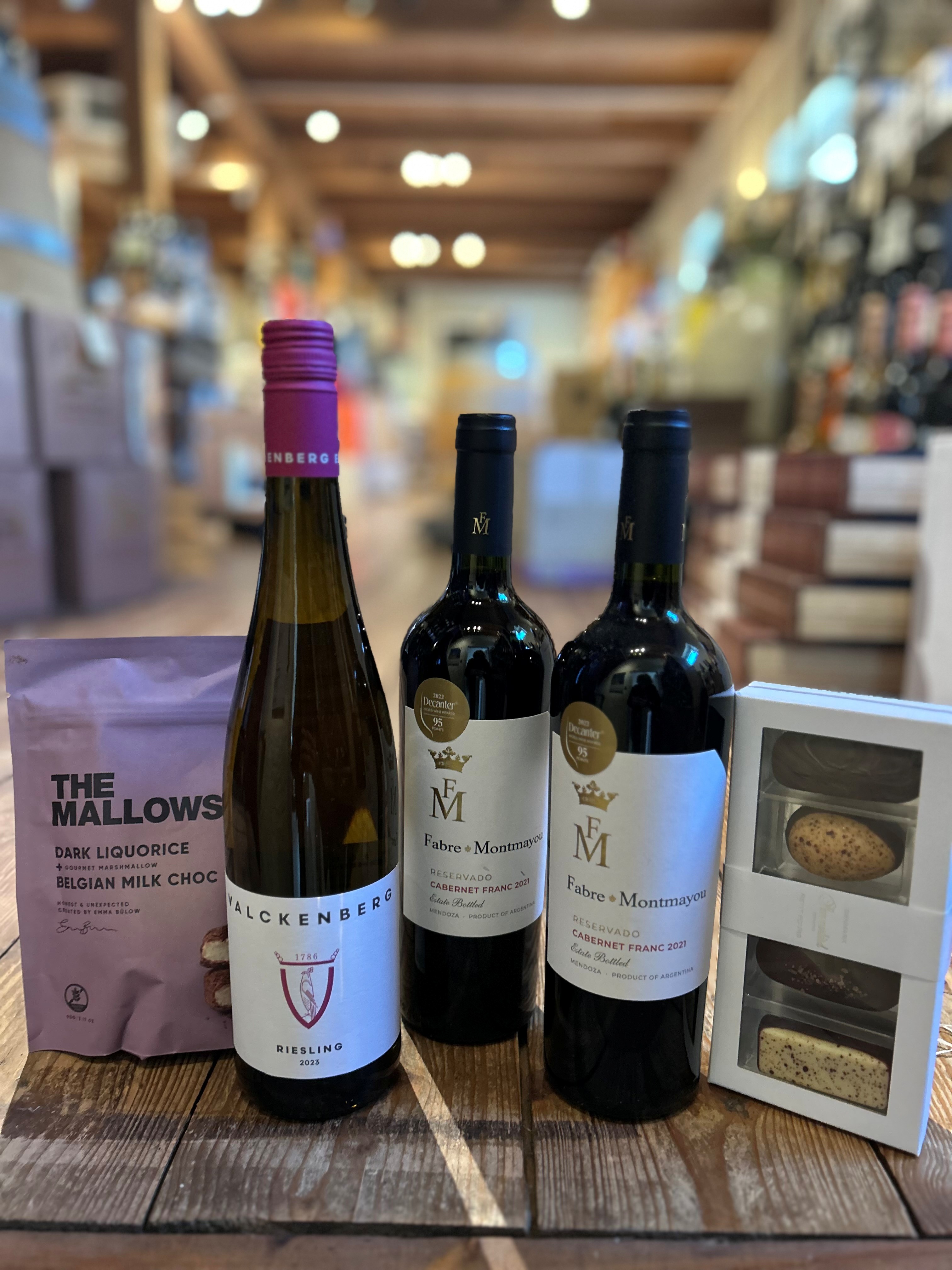 Gaven med Riesling og Cabernet Franc, Mallows og Økologisk Chokolade
