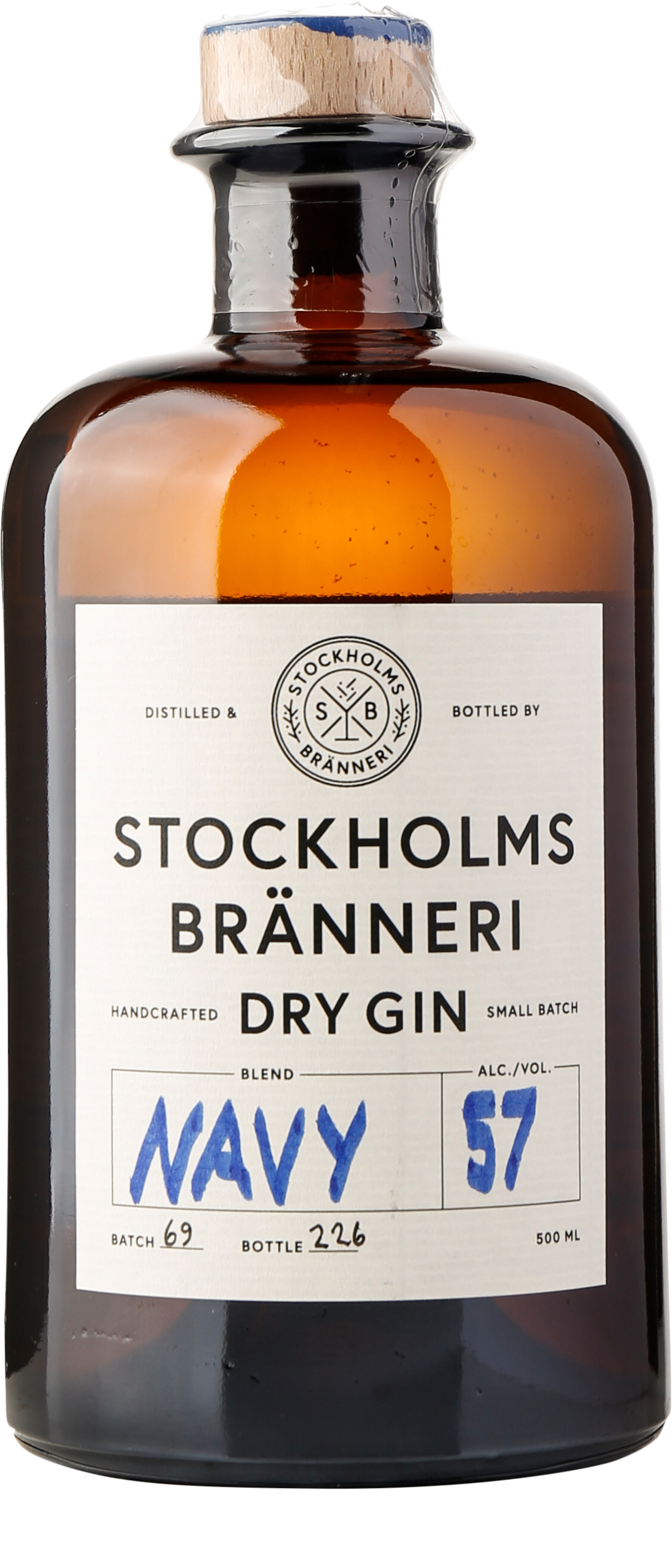 Stockholms Bränneri NAVY Gin, 57%, økologisk