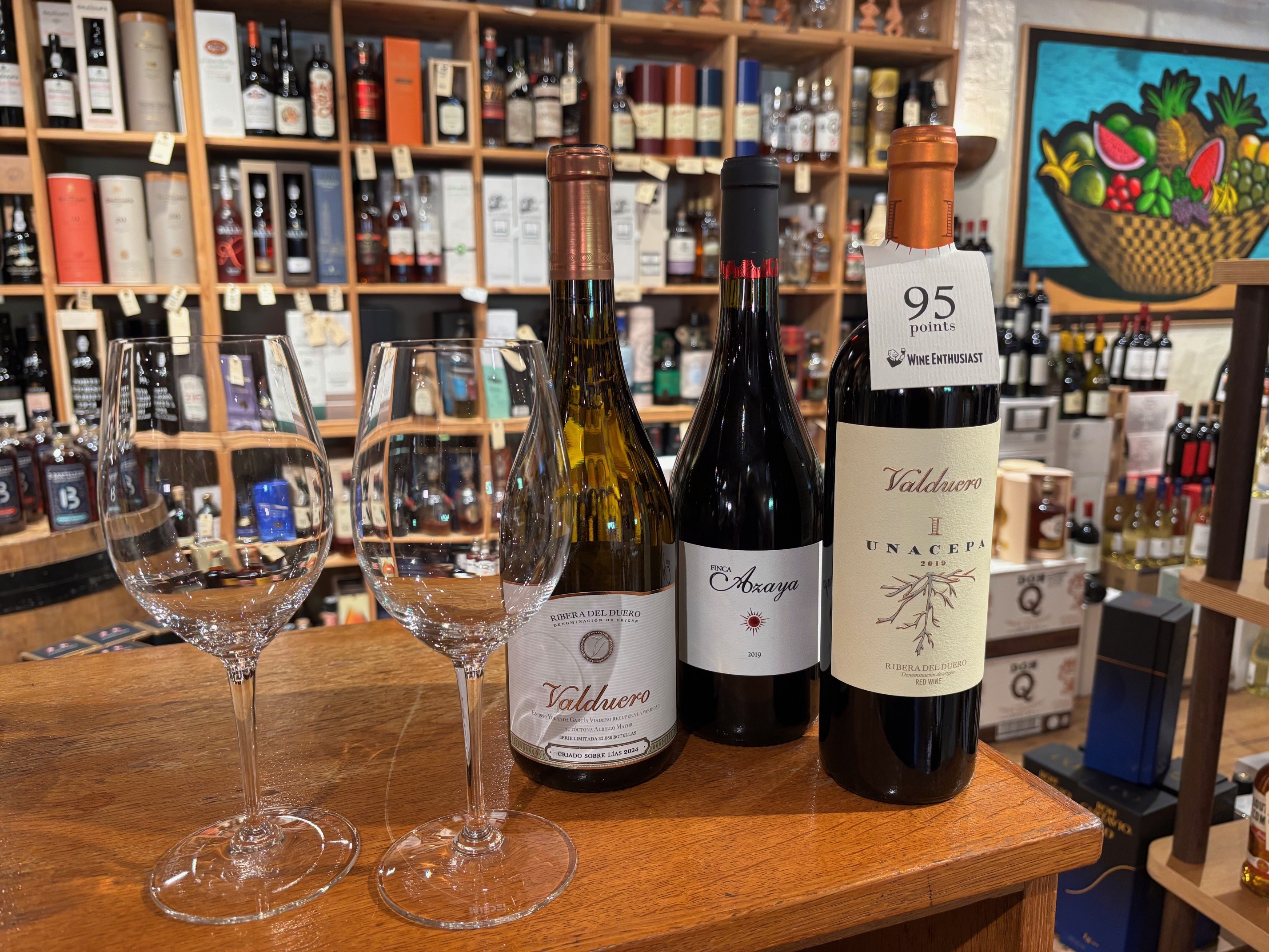 Valduero smagesæt inkl. 2 stk. Riedel Glas